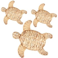 Pcs Turtle Beach Theme Decor Size Handmade Wicker Turtle Wall Decor Sea Life 3