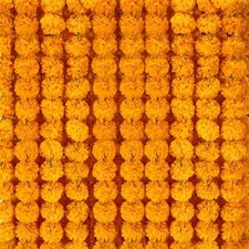 Fake Marigold Garland Artificial Flower Garland for Diwali Day of The Dead