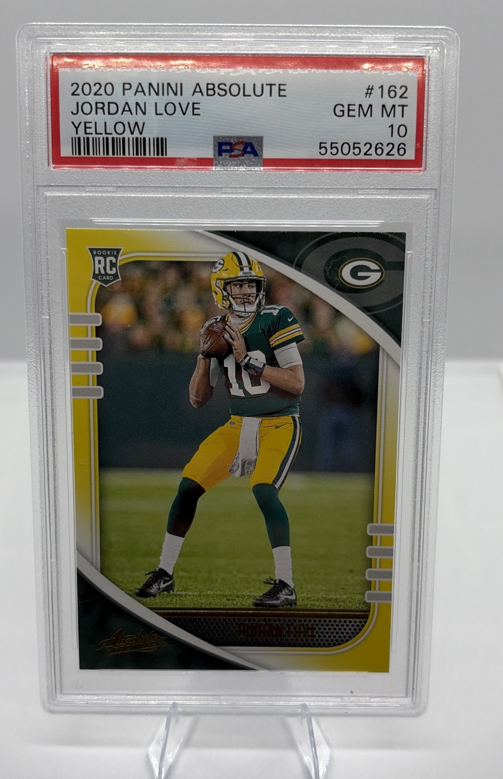 Jordan Love Panini Absolute #162 Yellow