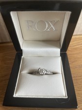 Rox 18ct White Gold and Diamond Engagement Ring Size N