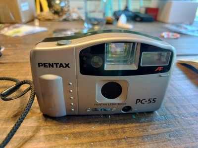 PENTAX PC-55 Auto-Focus 35mm Film Point & Shoot Camera WITH CASE