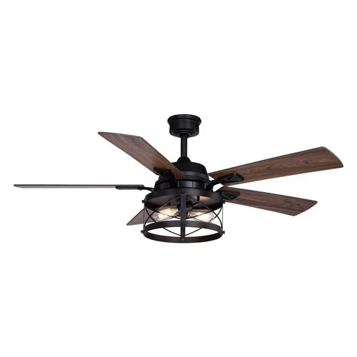 Elburn 2-Light Ceiling Fan in Farmhouse Style 18.75 Inches Tall and 52 Inches - Picture 5 of 11