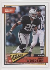 2018 Panini Classics Legends Red Back 83/299 Rod Woodson #195 HOF yf0