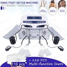 Dual Ionic Detox Foot Bath Spa Machine 5 Modes and 3 Heating Levels W/ 110 Liner