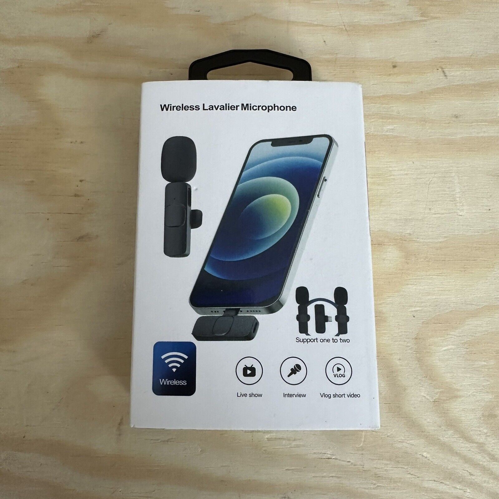 Wireless Lavalier Mic for iPhone iPad with Clear Sound and Easy Setup