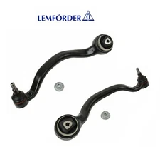 Two Front Lower Forward Control Arm Tension Strut Lemfoerder For BMW X5 X6