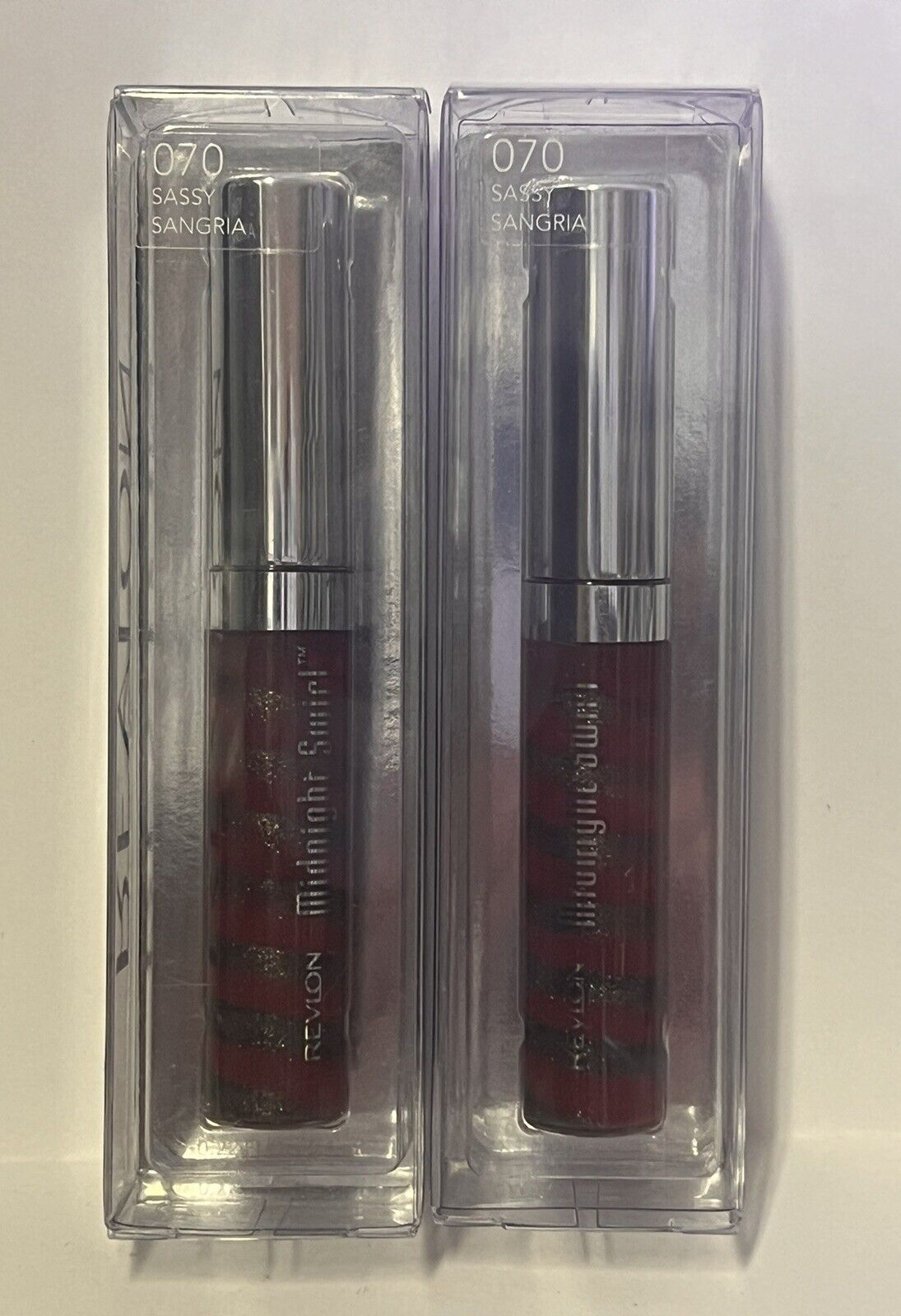 Revlon Lip Lustre Gloss in Sassy Sangria 070 Twin Pack-image