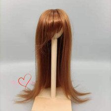 1/8 1/6 1/4 1/3 Uncle BJD Wig Long Straight Doll Hair Long Bangs Brown DIKA AOD