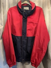 Vintage Pacific Trail Full Zip Windbreaker Jacket Red Blue Size Large