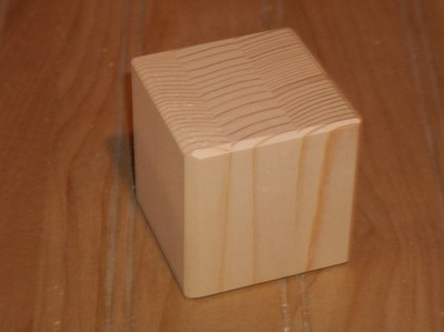 unfinished wooden baby blocks