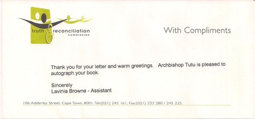 Archbishop DESMOND TUTU "The Words of Desmond Tutu" (1989) SIGNED Review Copy - Picture 3 of 4