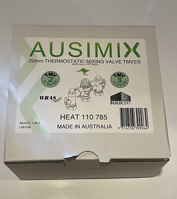 Reliance Ausimix 22 mm Kompakt 4 in 1 Thermostat Mischventil Tmv2/3 HEAT110785