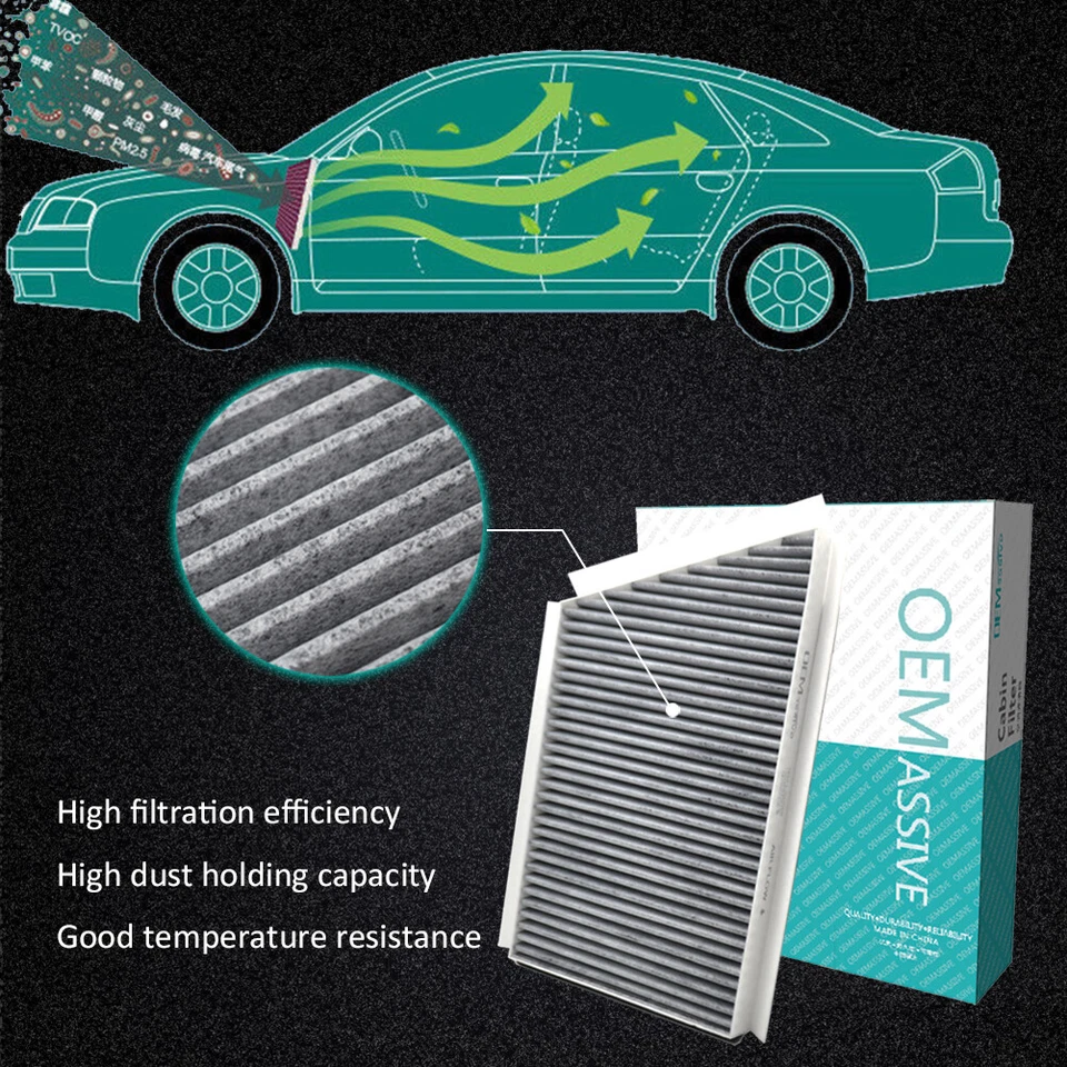For Mercedes-Benz W203 S203 A203 CL203 C209 A209 Pollen Cabin Air Filter CF9905 - Изображение 3 из 4