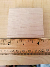 Stampin Up - Blank Rubber Stamp Block - Up to 4" Wide