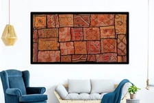 Vintage Embroidered Ethnic Wall Décor Tapestry Fine Zari Hand work Wall Hanging