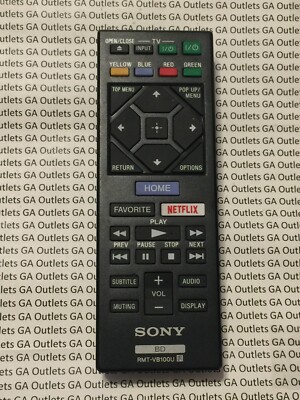 GENUINE SONY RMT-VB100U BLU-RAY PLAYER REMOTE CONTROL (USED)