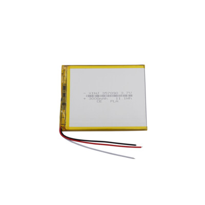 3.7V 3000mAh 11.1Wh Li-Polymer Li Battery 357090 Lipo NTC 3-wires Thermistor