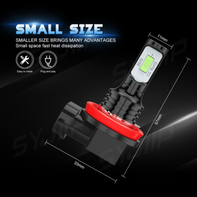 ライト H9/H11 LED Headlight Bulbs High/Low Beam For Kawasaki ZX10r Ninja