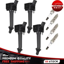 Set of 4 Ignition Coil & Spark Plug For 2016-2019 Buick Cascada 1.6L L4