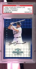 1998 Donruss Signature Century Marks Bubba Trammell Autograph AUTO Card PSA 7.5
