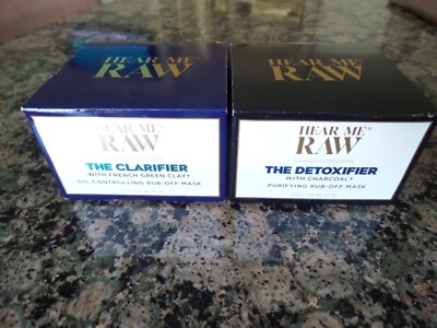 TWO HEAR ME RAW THE DETOXIFIER & THE CLARIFIER 2.5 OZ NIB
