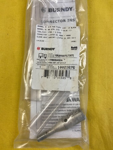 BURNDY / YSR26FX6CFXLTCKITC / 2/0 TO 6 AWG REDUCER KIT - Picture 2 of 2