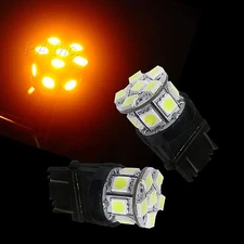 2x 3157 3155 3057 13 5050 SMD LED Auto Tail Rear Parking Light AMBER US CARS P3