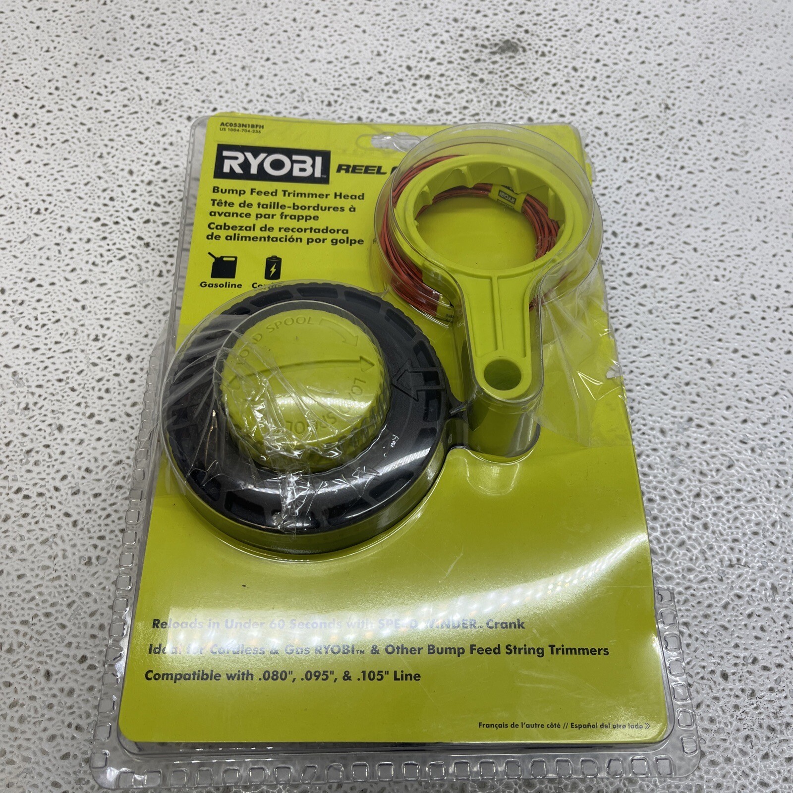 Ryobi Reel Easy+ Bump Feed Head with Speed Winder Green/Black