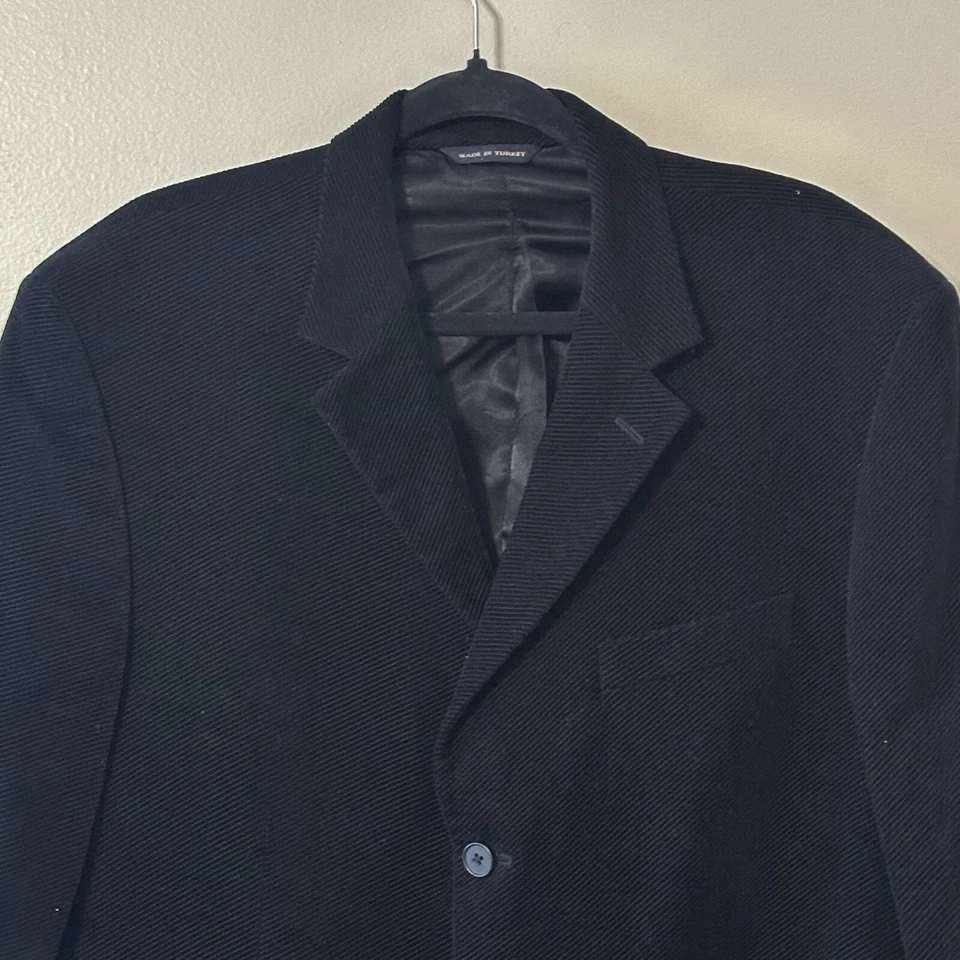 Abrigo deportivo Banana Republic negro para hombre blazer curdoroy bolsillos talla 44R *LEER* Foto 4 de 4