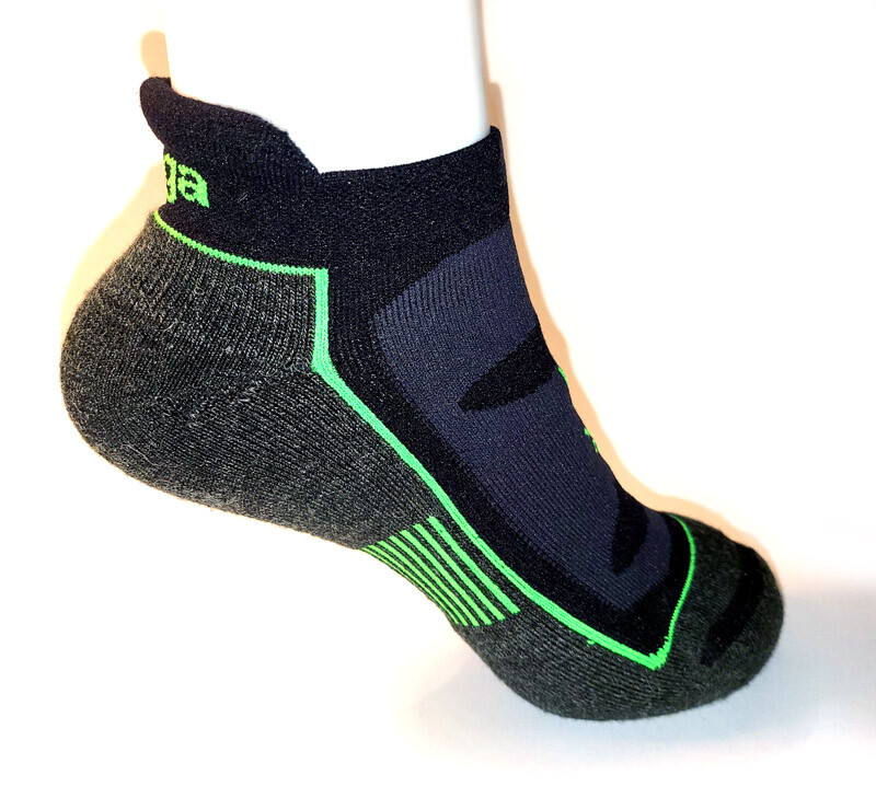 3pack Balega Blister Resist No Show Running Socks Charcoal/Black