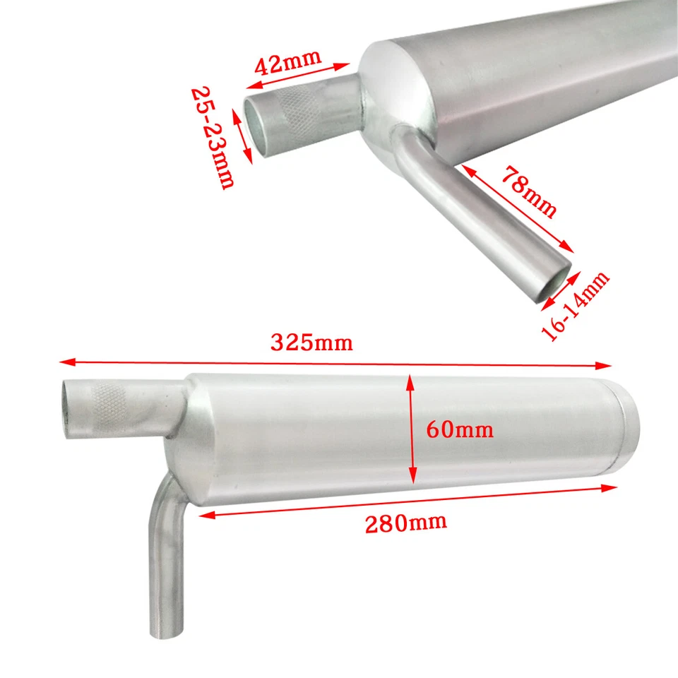 Front Muffler Exhaust Canister Flexible Header Teflon for EME100 DLE111 DLE120CC - Image 2 of 4