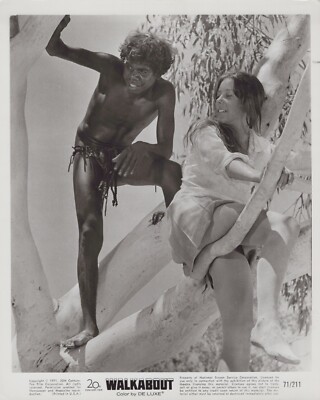 Jenny Agutter + David Gulpilil in Walkabout (1971)   Vintage Movie Photo K 146