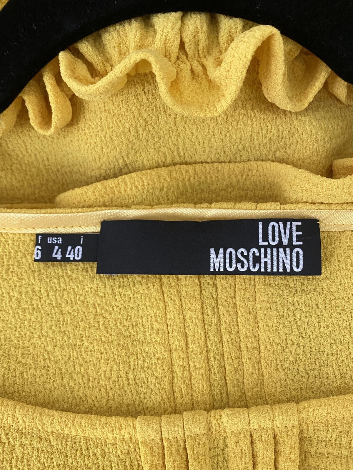 Abito giallo Love Moschino taglia 4
