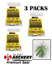 3 PACKS CAMO Bow String RUBBER CAT WHISKERS Silencers Hunt Archery FREE SHIPPING