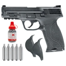 Umarex S&W M&P9 M2.0 .177 Cal Blowback Air Pistol w/ 1500x BBs and 5xCO2 Bundle