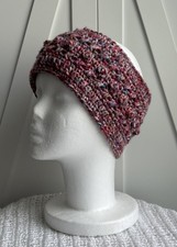 Crochet Headband One Size Ear Warmer Multicolored Fall Winter Handmade