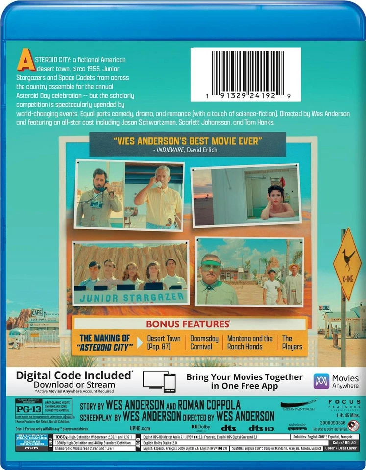 Asteroid City Blu-ray Jason Schwartzman NEW Foto 4 de 4