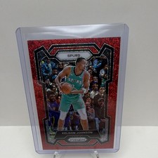 Panini Prizm Red Sparkle Prizm Keldon Johnson #82 San Antonio Spurs 2023-24