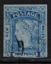 NEW SOUTH WALES Scott 16 Stanley Gibbons 63 Used (1855)