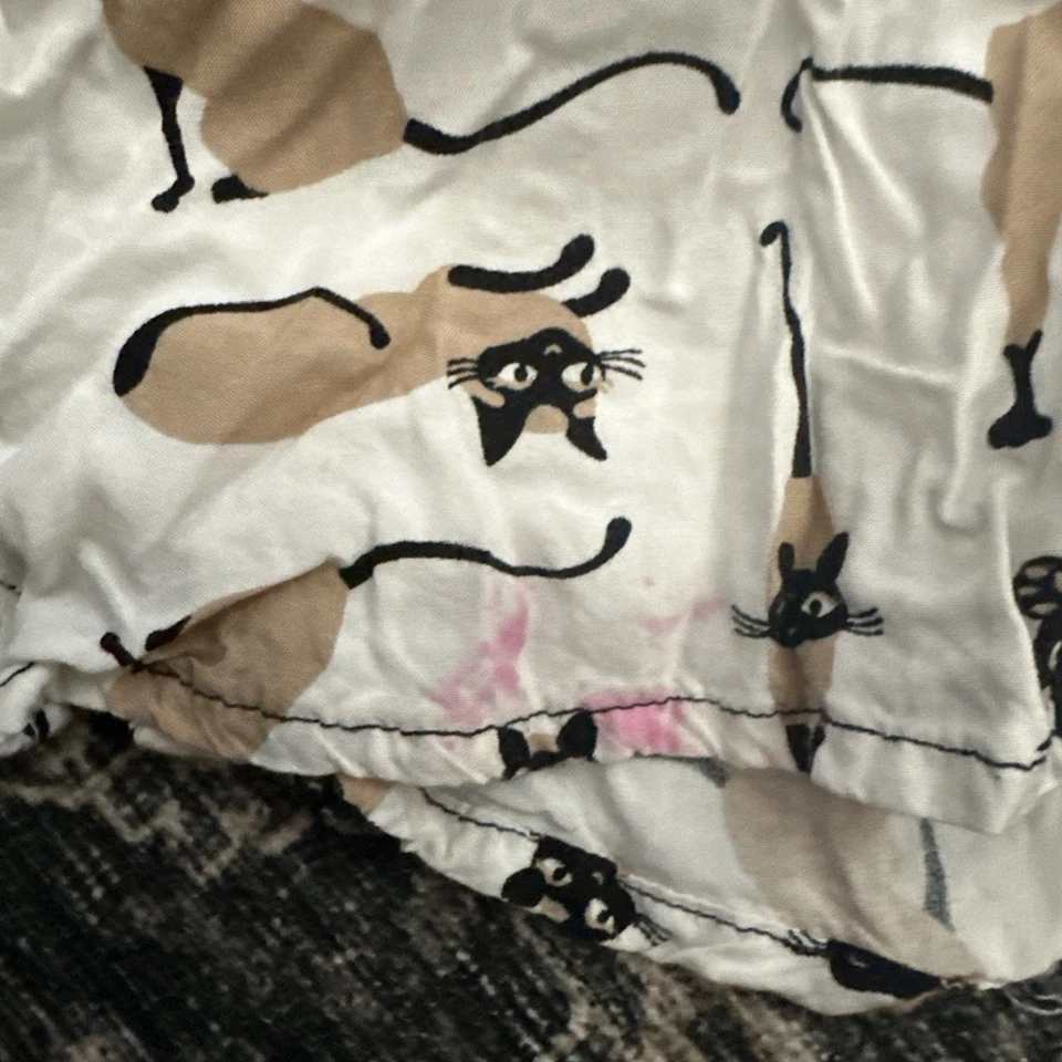 Camisa blanca Gymboree talla 5 Purrfectly Fabulous con botones para gatito gato siamés Foto 4 de 4