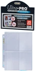 25 Ultra Pro Platinum 4-Pocket Secure Pages for Toploaders Binder Card Sheets