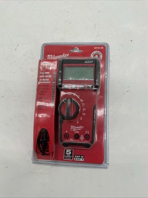 Milwaukee 2216-20 600V Professional Auto Voltage/Continuity Digital Multimeter