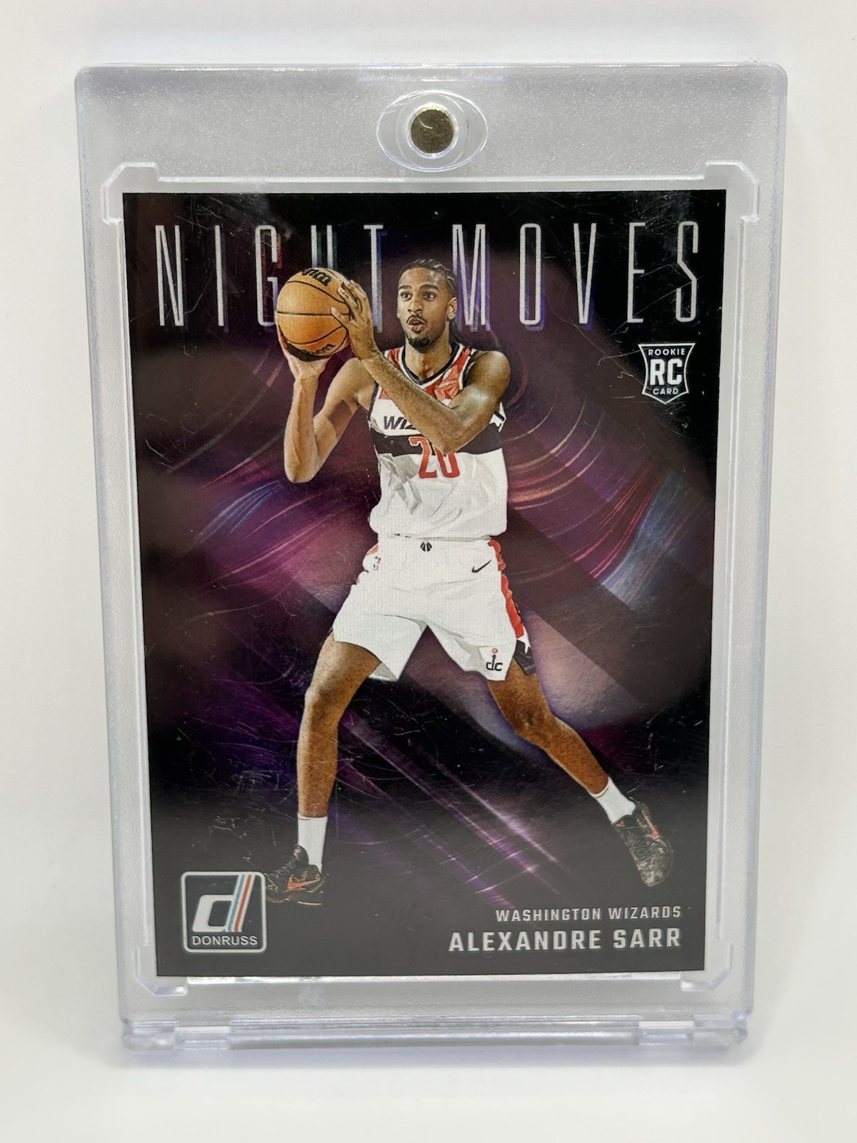 2024-25 Donruss Alexandre Sarr Night Moves RC Rookie #4 Wizards