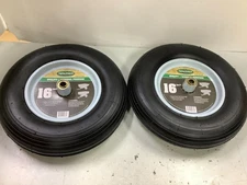 Farm and Ranch Replacement Tire 16" Universal Heavy Duty Bearings 2-Pack FR1040