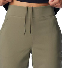 Columbia Womens Olive Green High Rise Anytime Slim Pull On Pant Regular Size XL