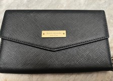 Kate Spade Laurel Way Saffiano Leather Wristlet Wallet BLACK