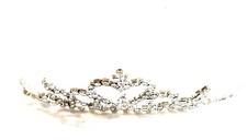 Girls Tiara Rhinestone Heart Crystal Princess Crown for Dress-Up Bridal Wedding