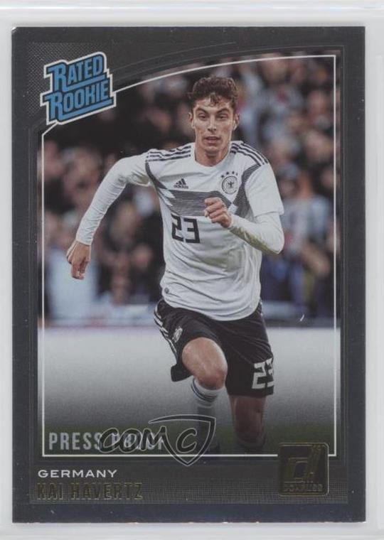 2018-19 Panini Donruss Rated Rookie Press Proof Silver Kai Havertz #191 e6p