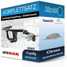 Für Citroen Xantia Break 95- AUTO HAK Anhängerkupplung starr + 13polig E-Satz