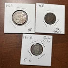 Barber Dime, Buffalo, Indian Head: Trio Of Type Coins